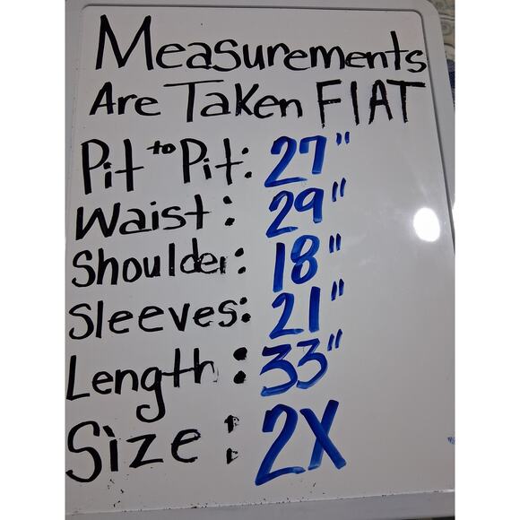 Ali Miles Asymmetrical Linen Boho Country Chic Gingham Women's size 2X Fliwy Top - Picture 12 of 12